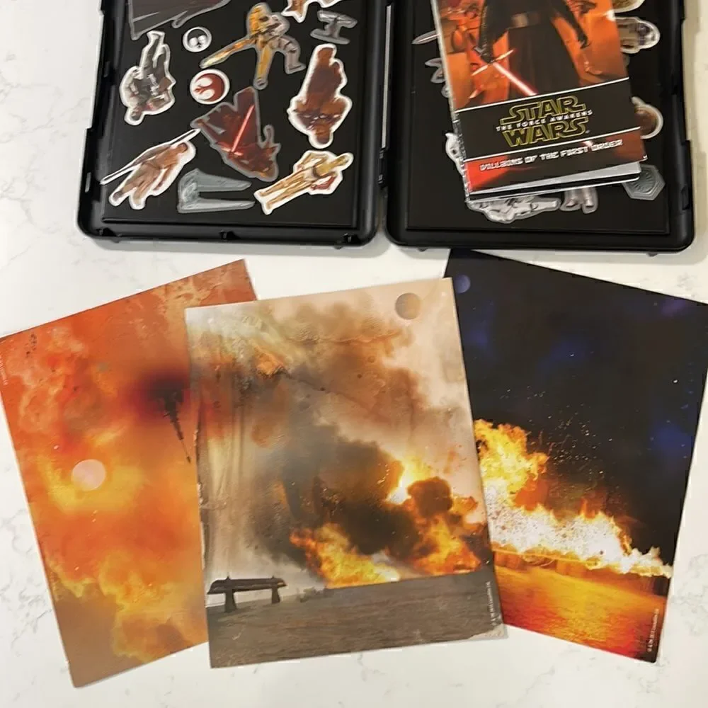 Disney Star Wars color books and Magnetic Playset.  Like new.